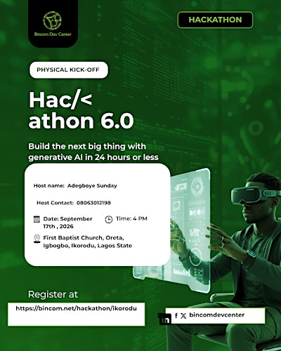 Ikorodu Bincom Hackathon Physical  KickOff