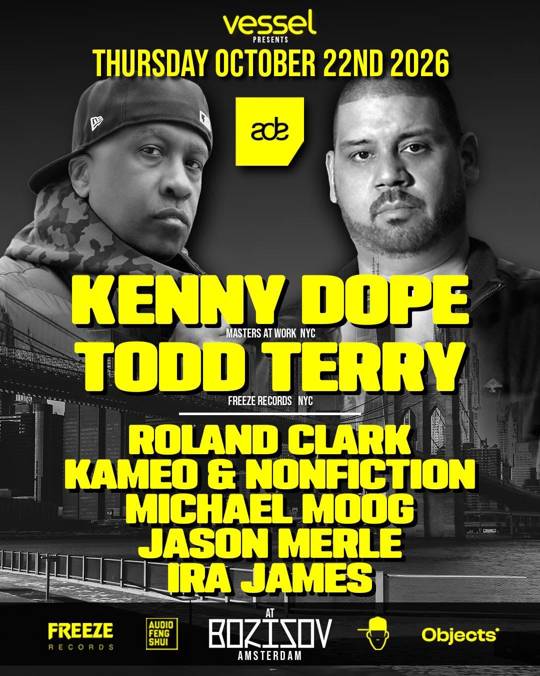 Vessel presents: Kenny Dope, Todd Terry, Roland Clark, + more