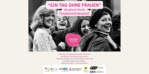 Kinoabend zugunsten der Pink Ribbon Aktion der Krebshilfe Steiermark