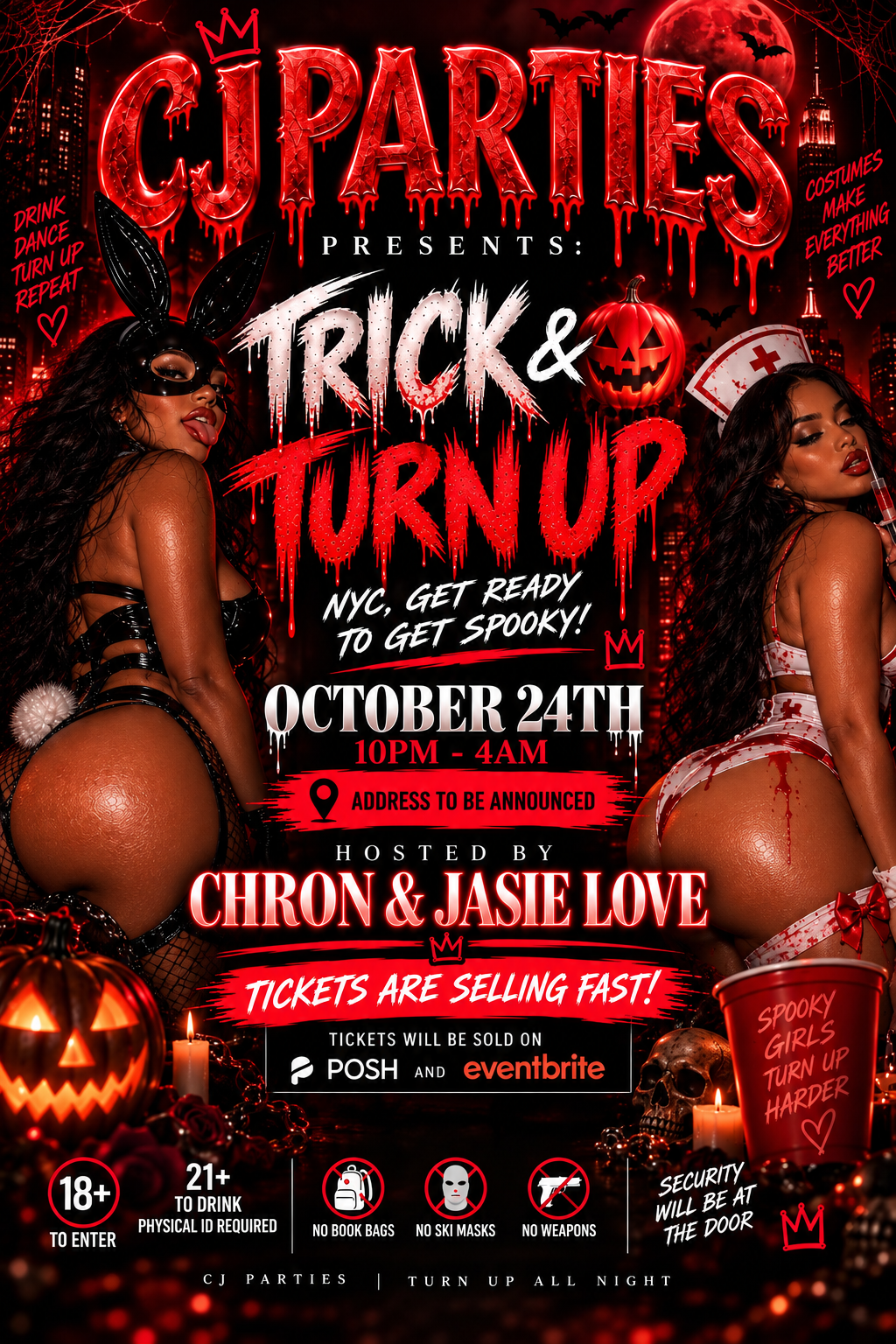 TRICK OR TURN UP