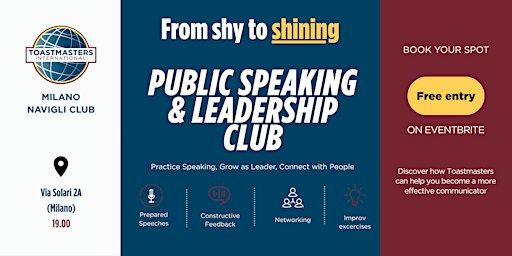 Public Speaking & Leadership - Toastmasters Milano Navigli