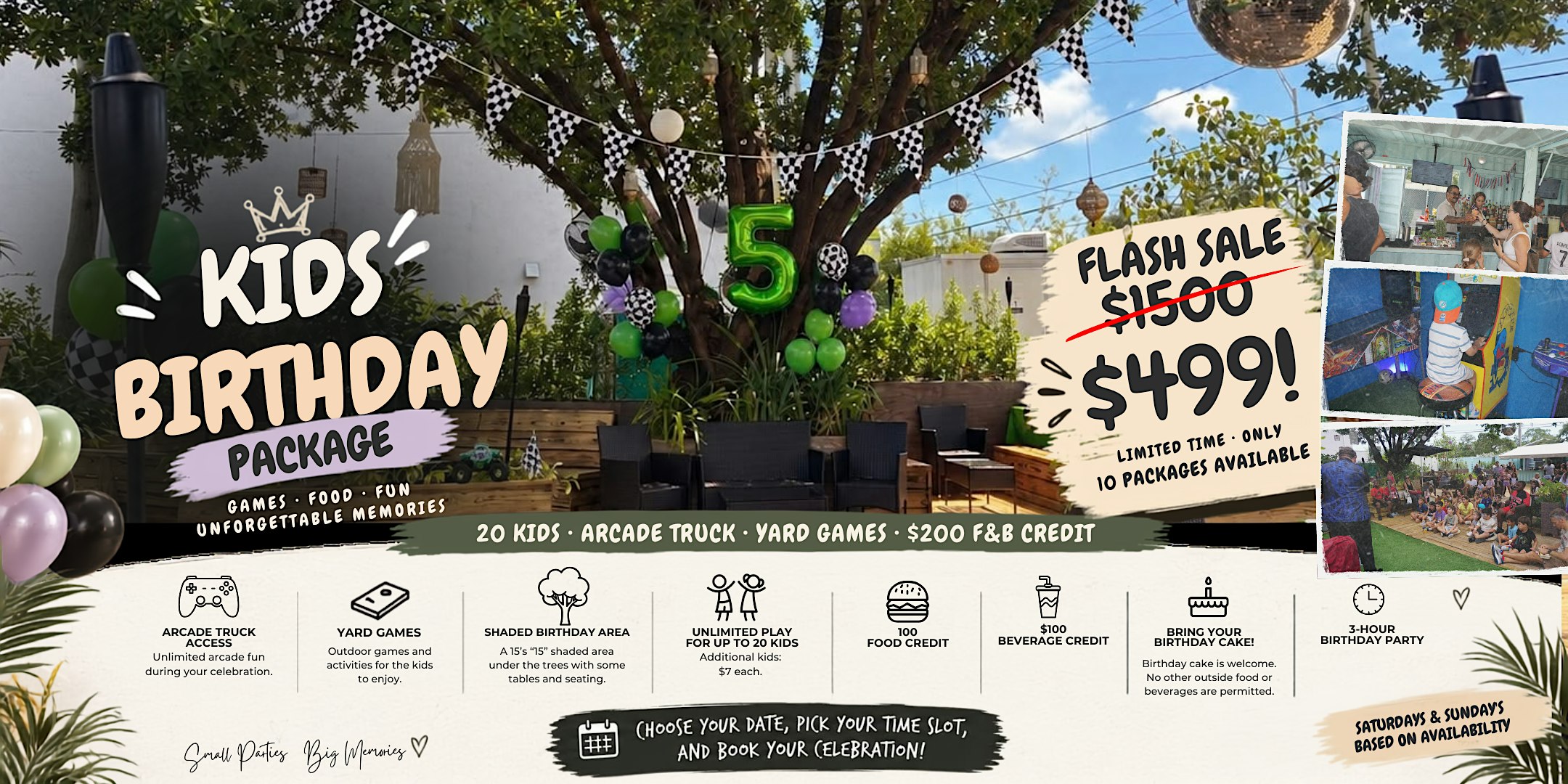 The Triangle Kids Birthday Package