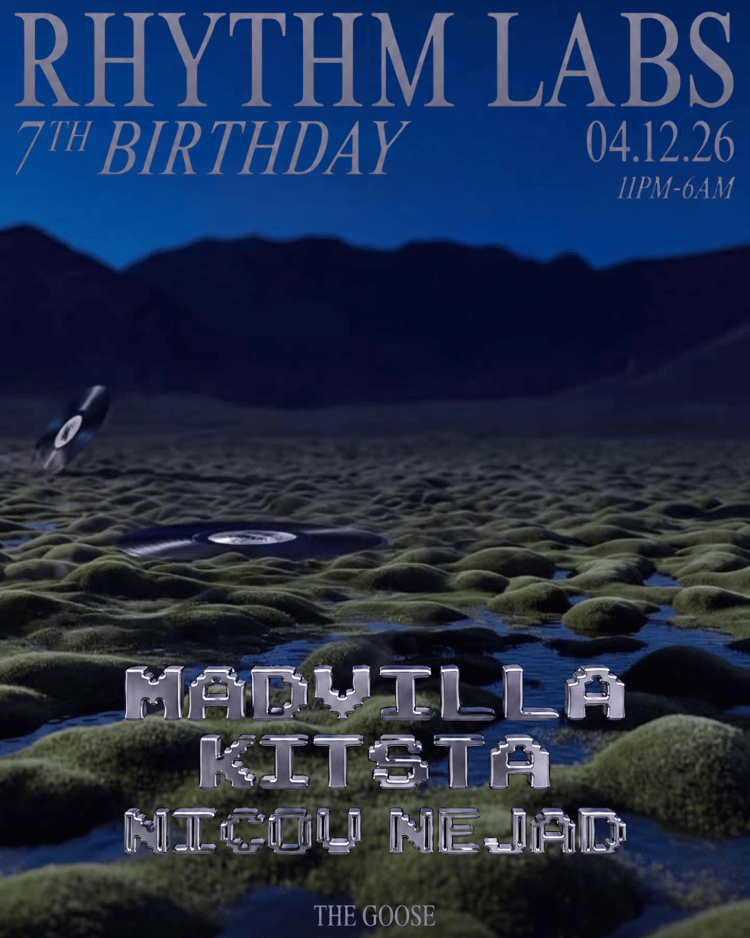 Rhythm Labs 7th Birthday W/ MADVILLA, Kitsta, Nicou Nejad - Secret North London Location