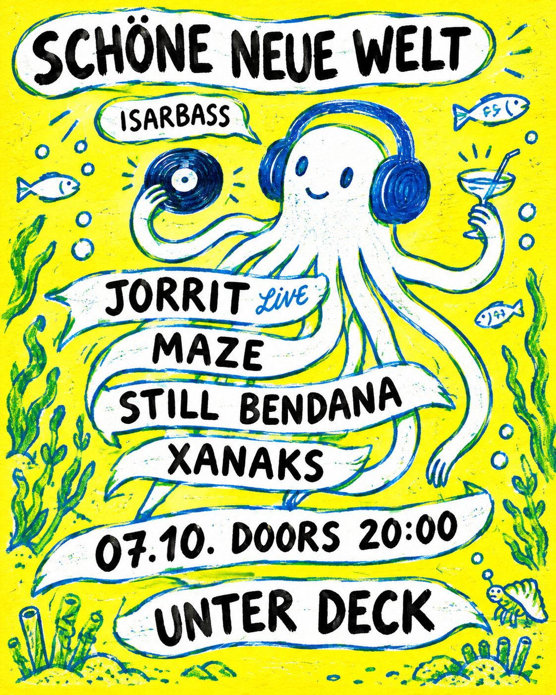 Isarbass im Unter Deck