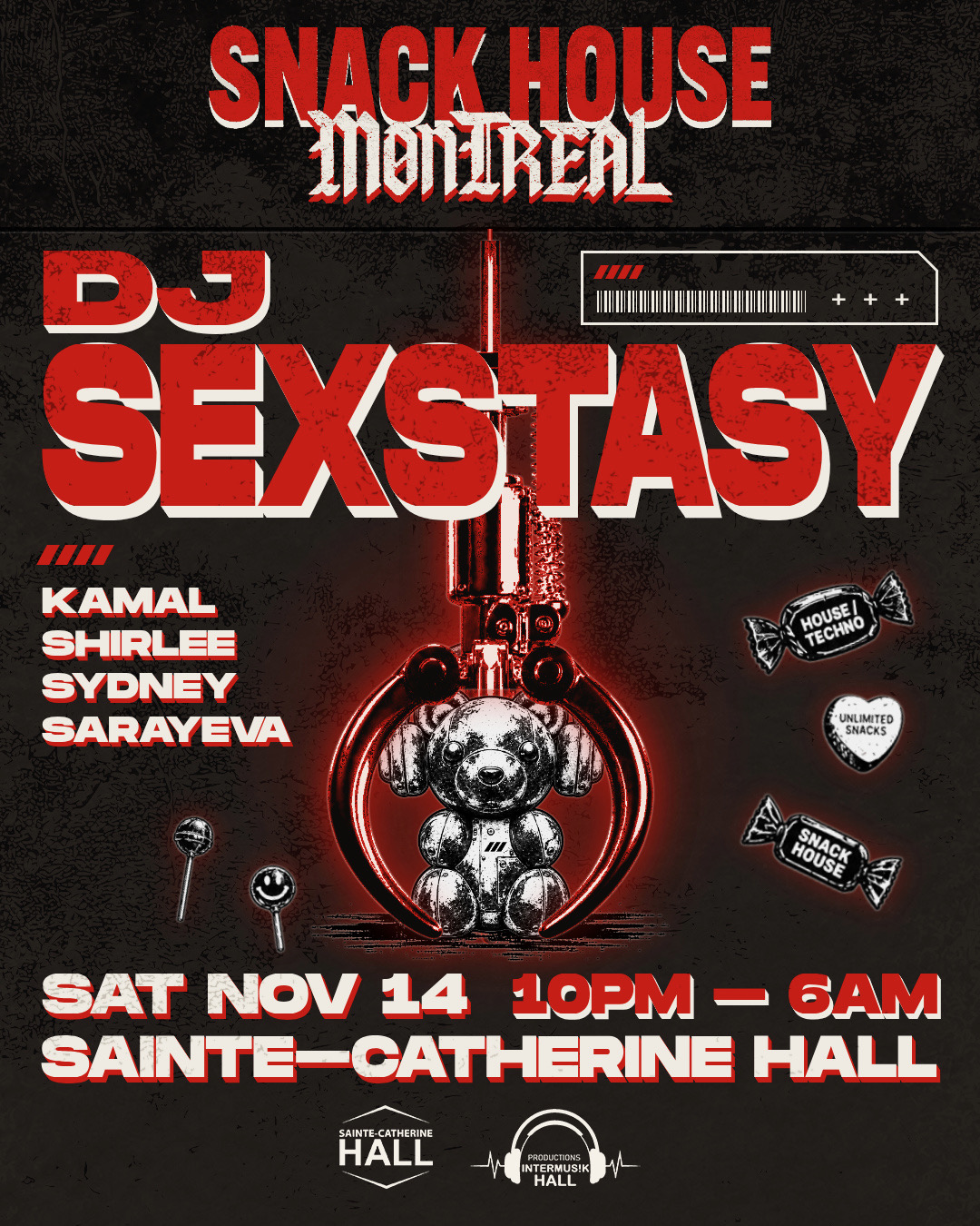 Snack House presents: DJ Sexstasy