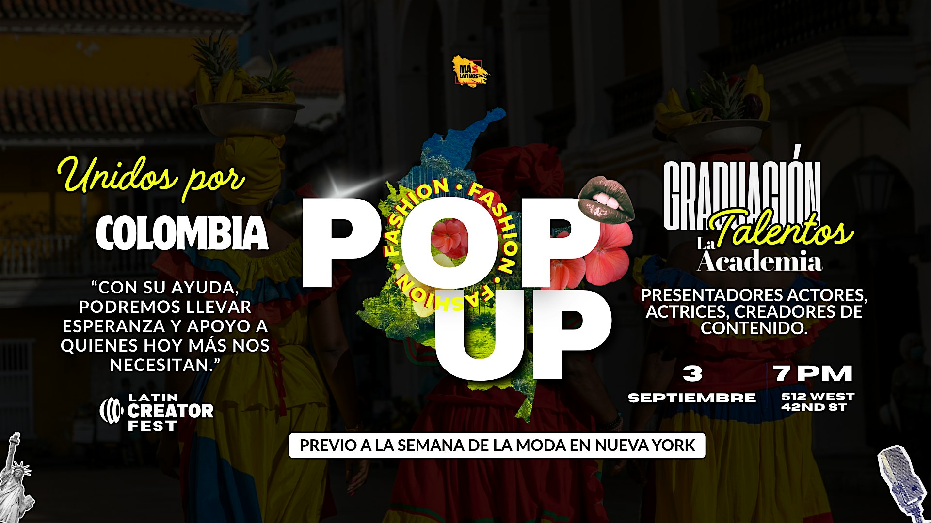 Más Latinos Pop Up / Gradación Talentos La Academia