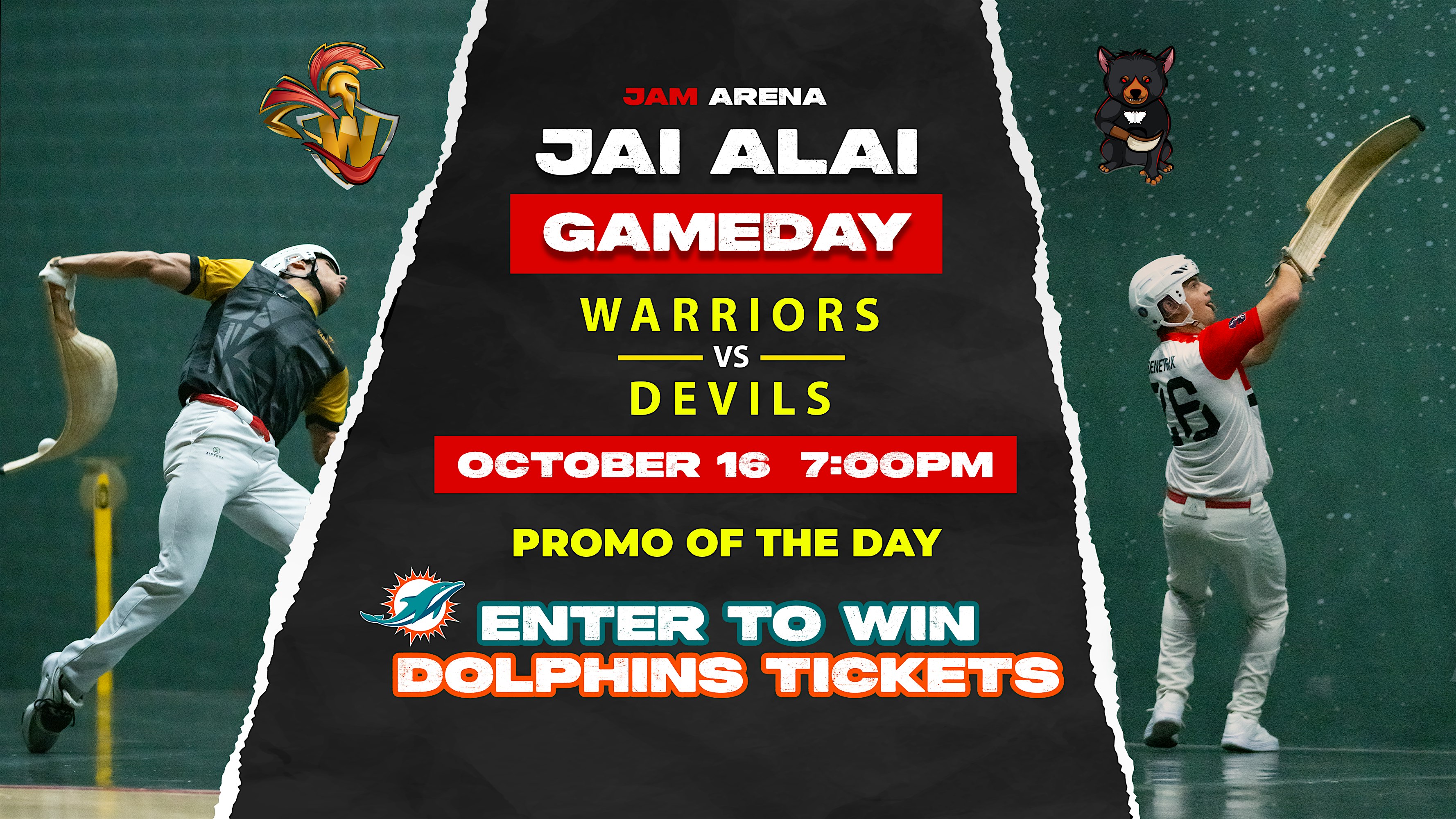World Jai Alai League: Warriors vs Devils | Fri, Oct. 16