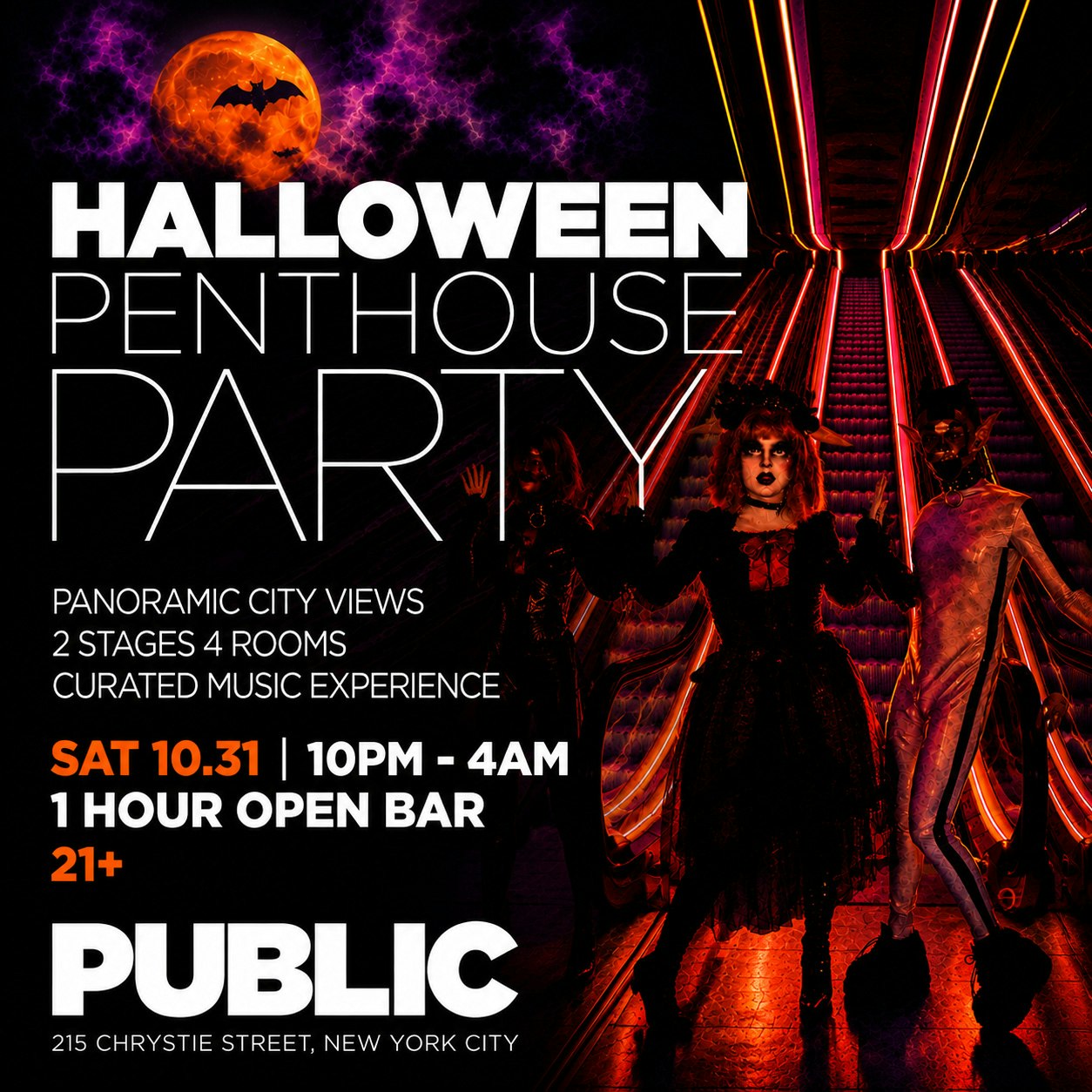 Haunted Heights Halloween: THE ROOF at PUBLIC Hotel 10/30