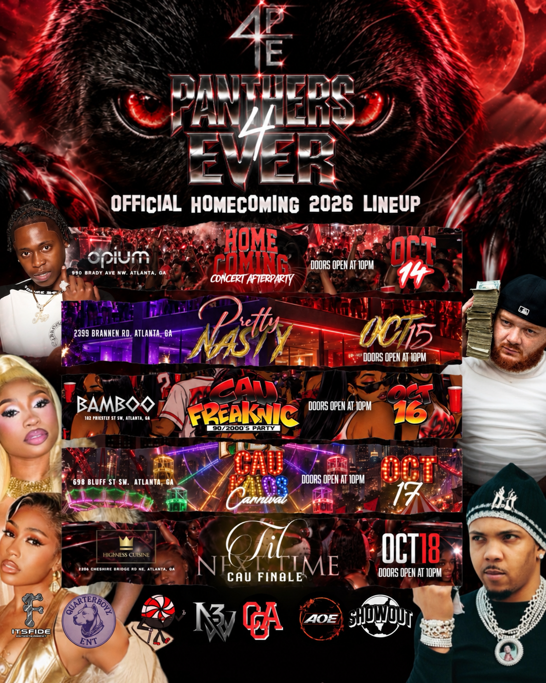 Panthers 4 Ever: CAU Homecoming 2026 Lineup