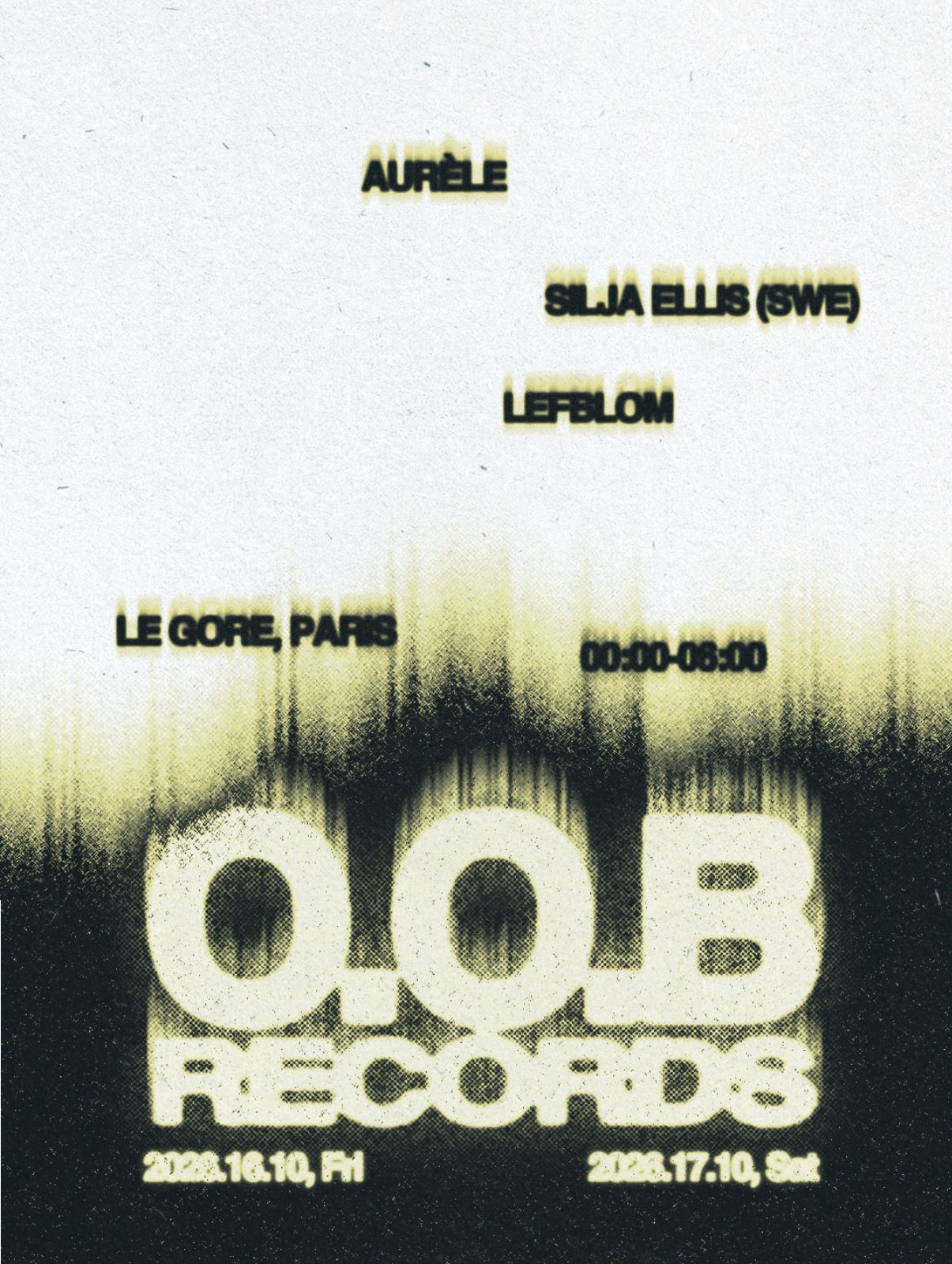 O.O.B Records at La Gare / Le Gore