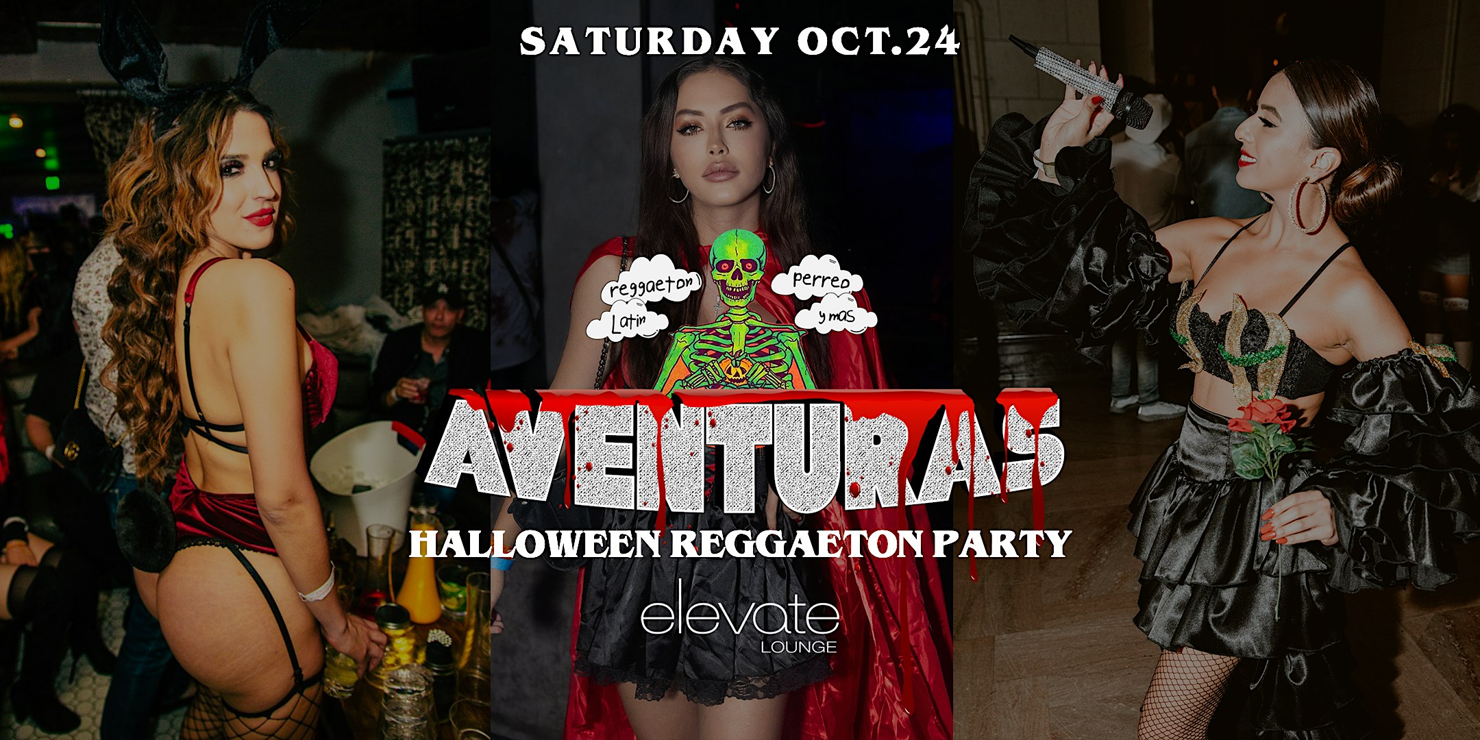 AVENTURAS HALLOWEEN REGGAETON PARTY @  ELEVATE LOUNGE LOS ANGELES