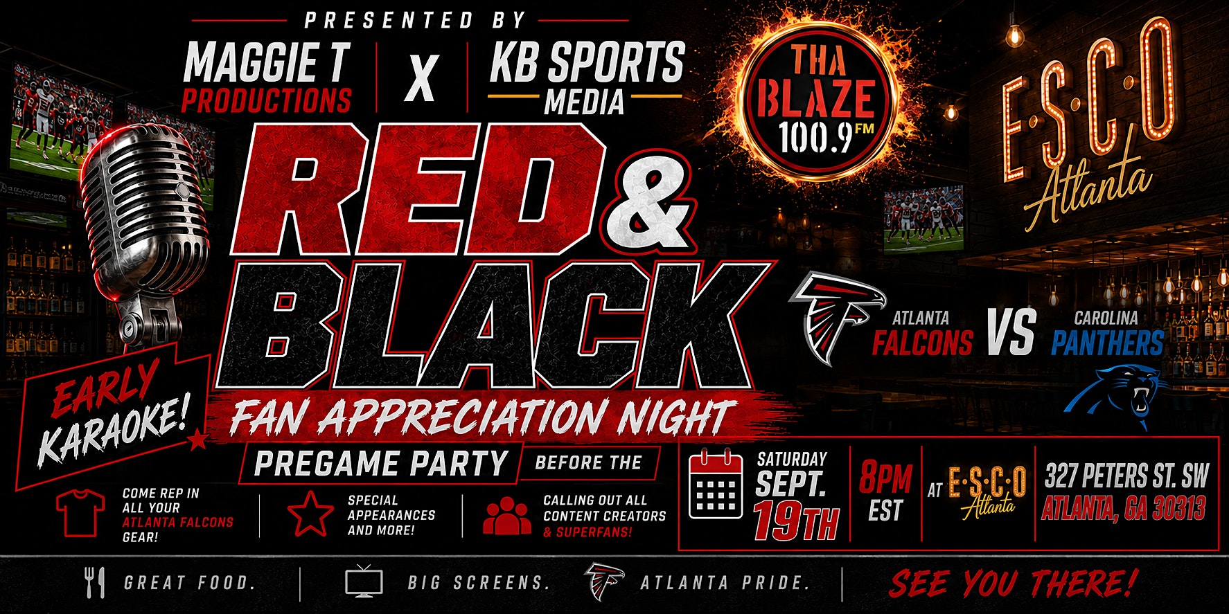 Maggie T Productions With KB Sports Media Red & Black Event