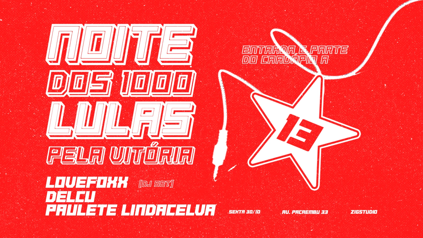 Noite Dos 1000 Lulas: Lovefoxxx (Dj Set) Sexta A 13 Reais