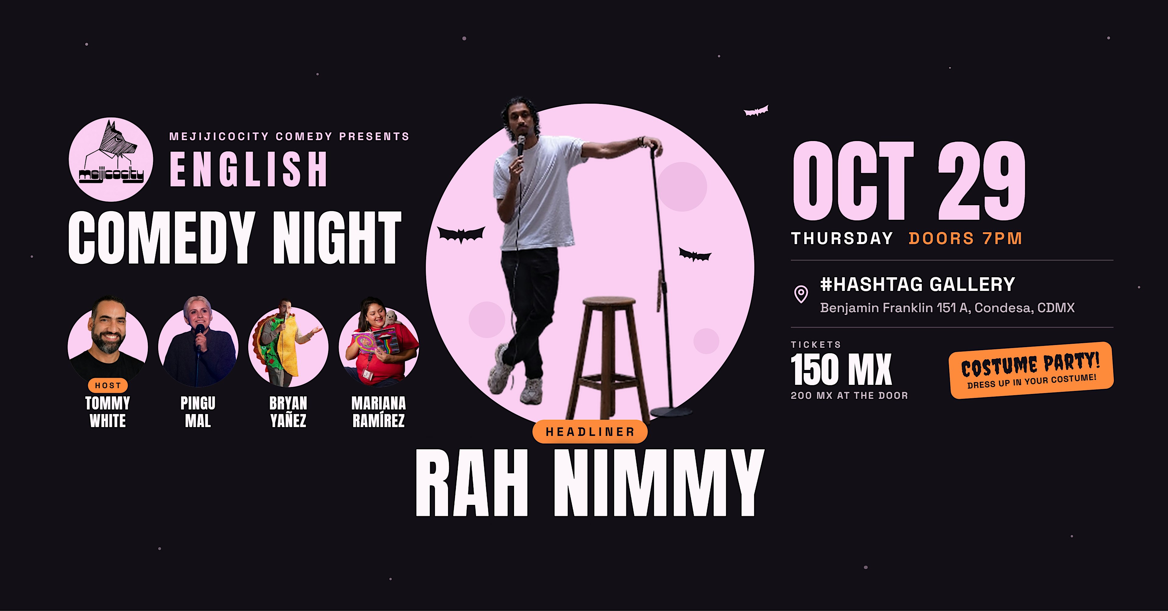 Mejijicocity English Comedy Night: Halloween Special