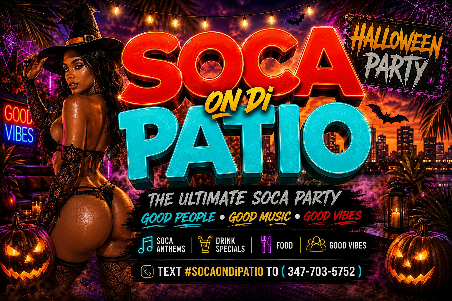 Soca on Di Patio Halloween (The Sexiest Soca Party in Queens )