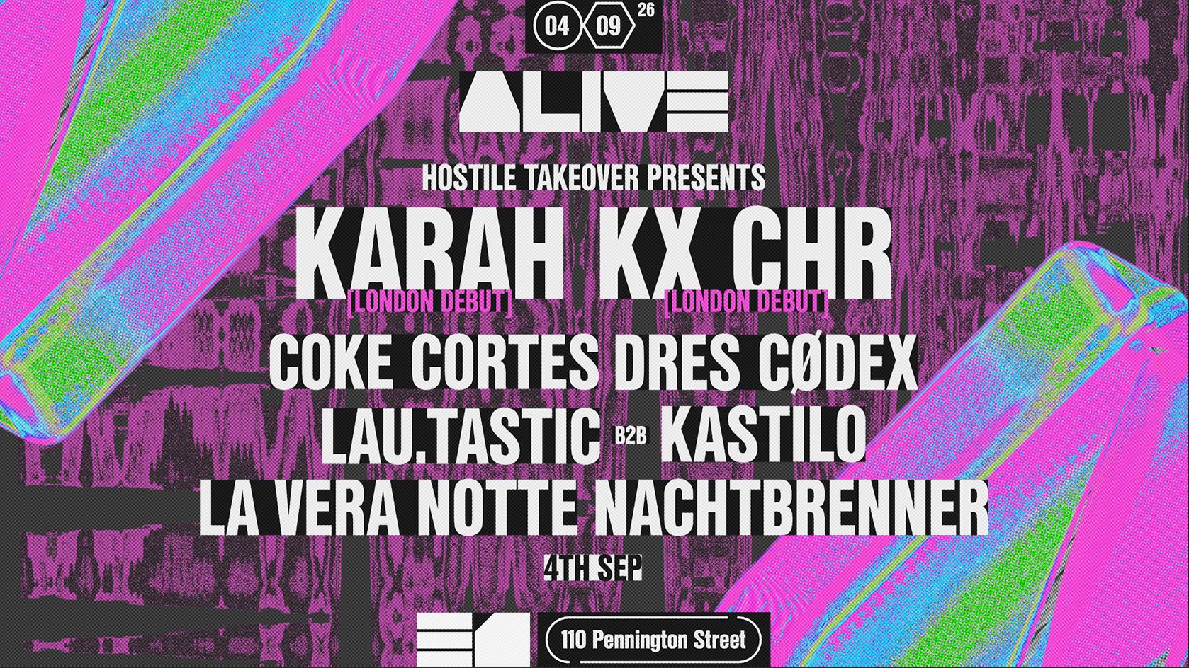 Hostile Takeover - KARAH & KX CHR London Debut // Hard Techno