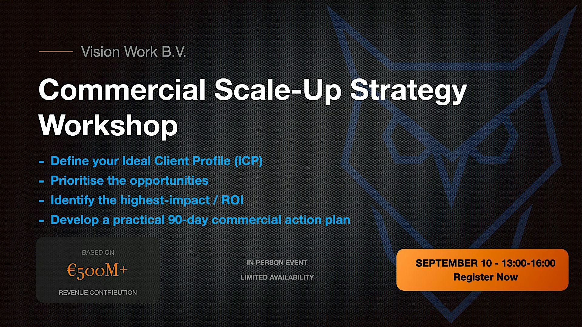 Commercial Scale-Up Strategy Workshop