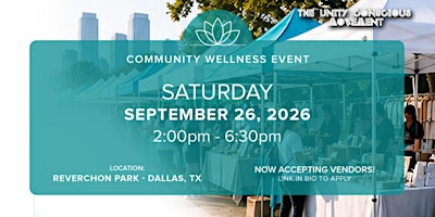 Community Wellness Event - Vendor Registration