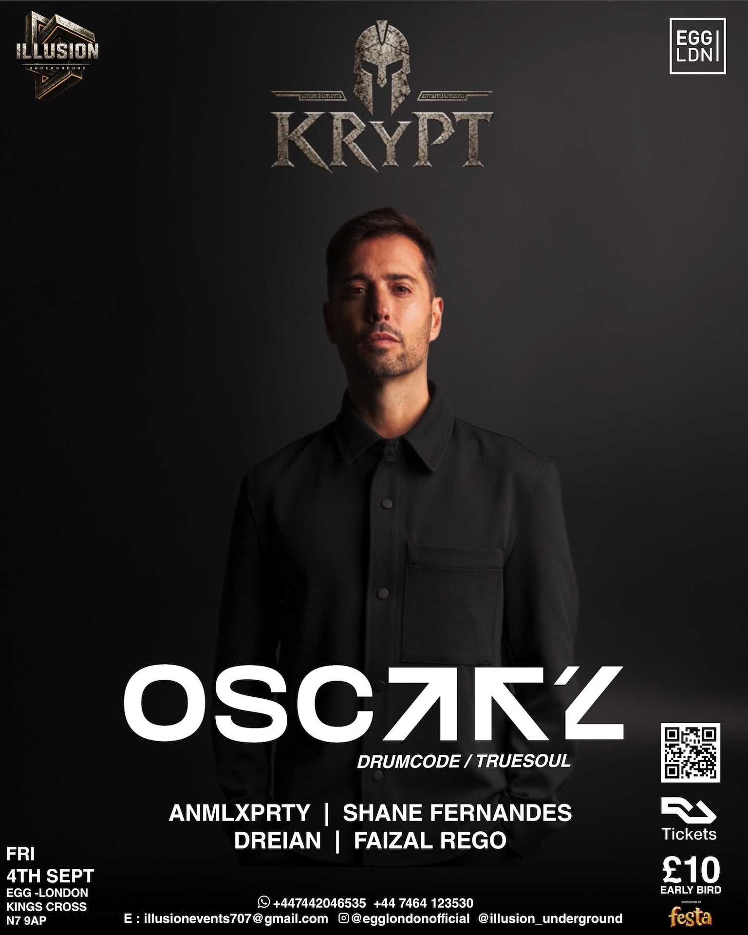 Illusion_Underground presents Oscar L [Drumcode / Truesoul]