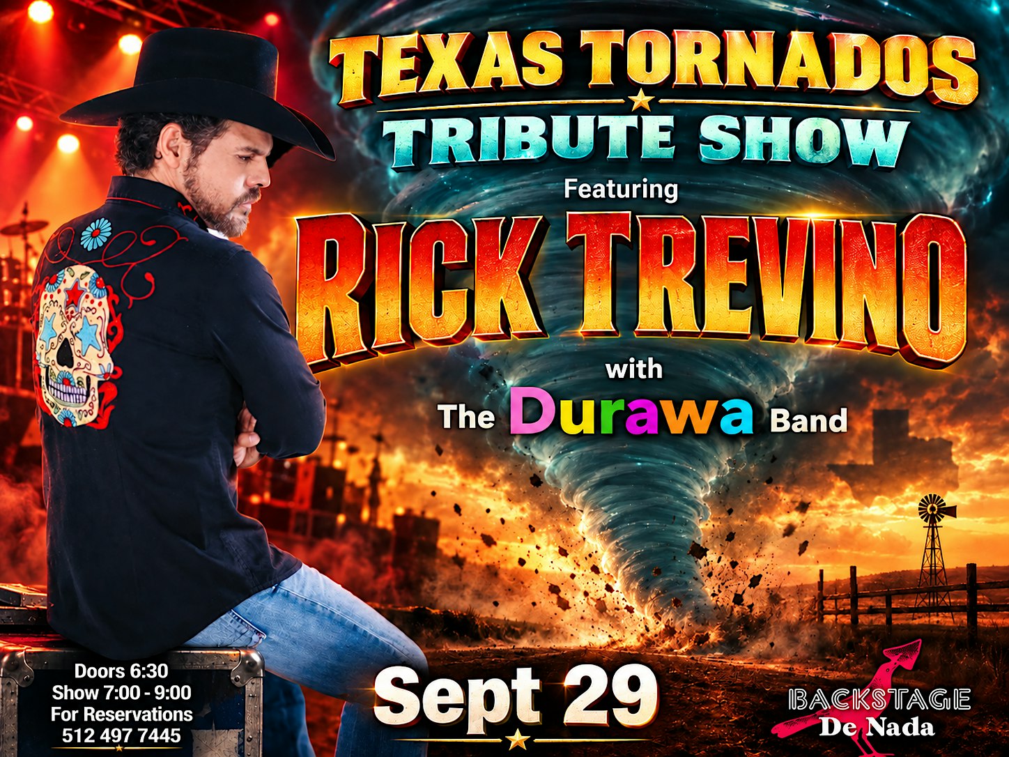 Texas Tornadoes Tribute Show at De Nada Backstage