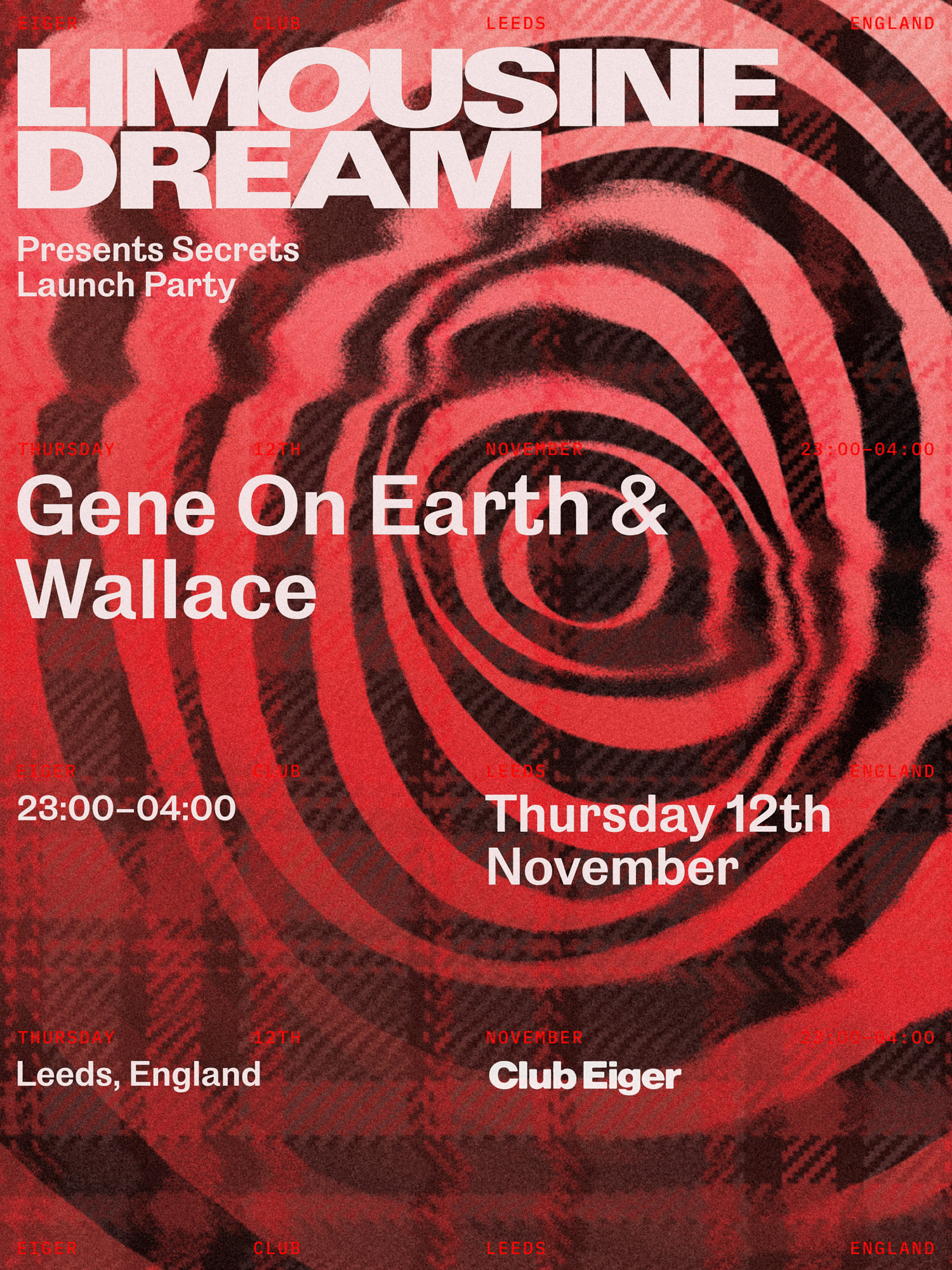 Limousine Dream: Secrets Launch Party [Gene On Earth + Wallace]