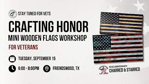 Mini Wooden Flags Workshop for Veterans