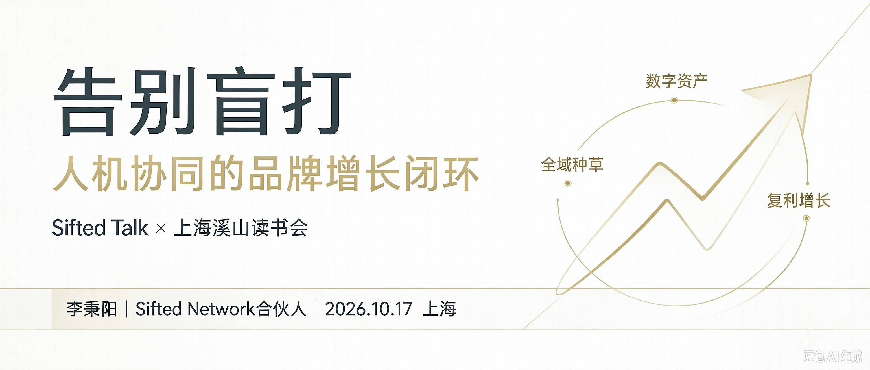 告别盲打：人机协同的品牌增长闭环｜Sifted Talk × 上海溪山读书会