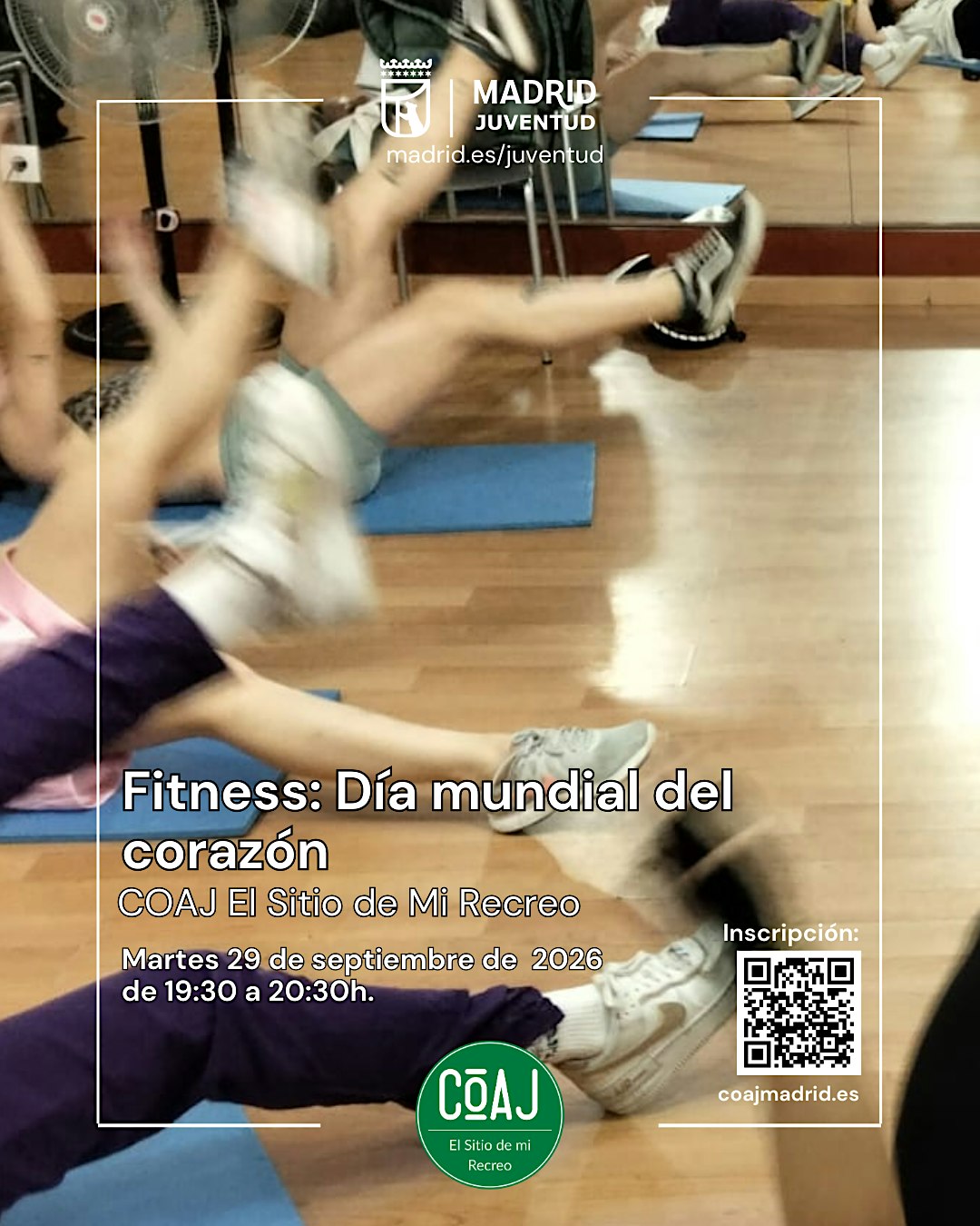 Taller fitness gratis. 14 a 30 años.