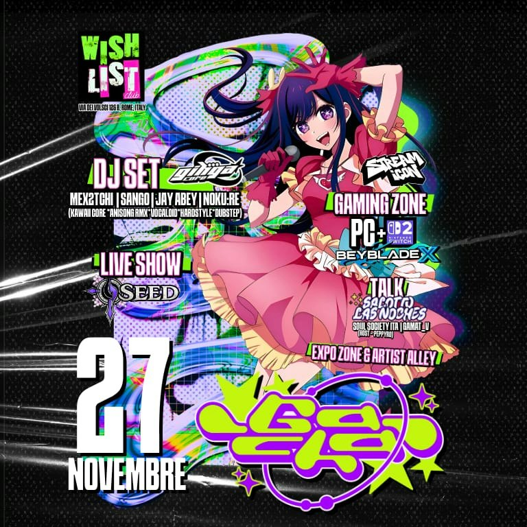 GACHA NIGHT - JAPAN FUTURE PARTY a Roma!