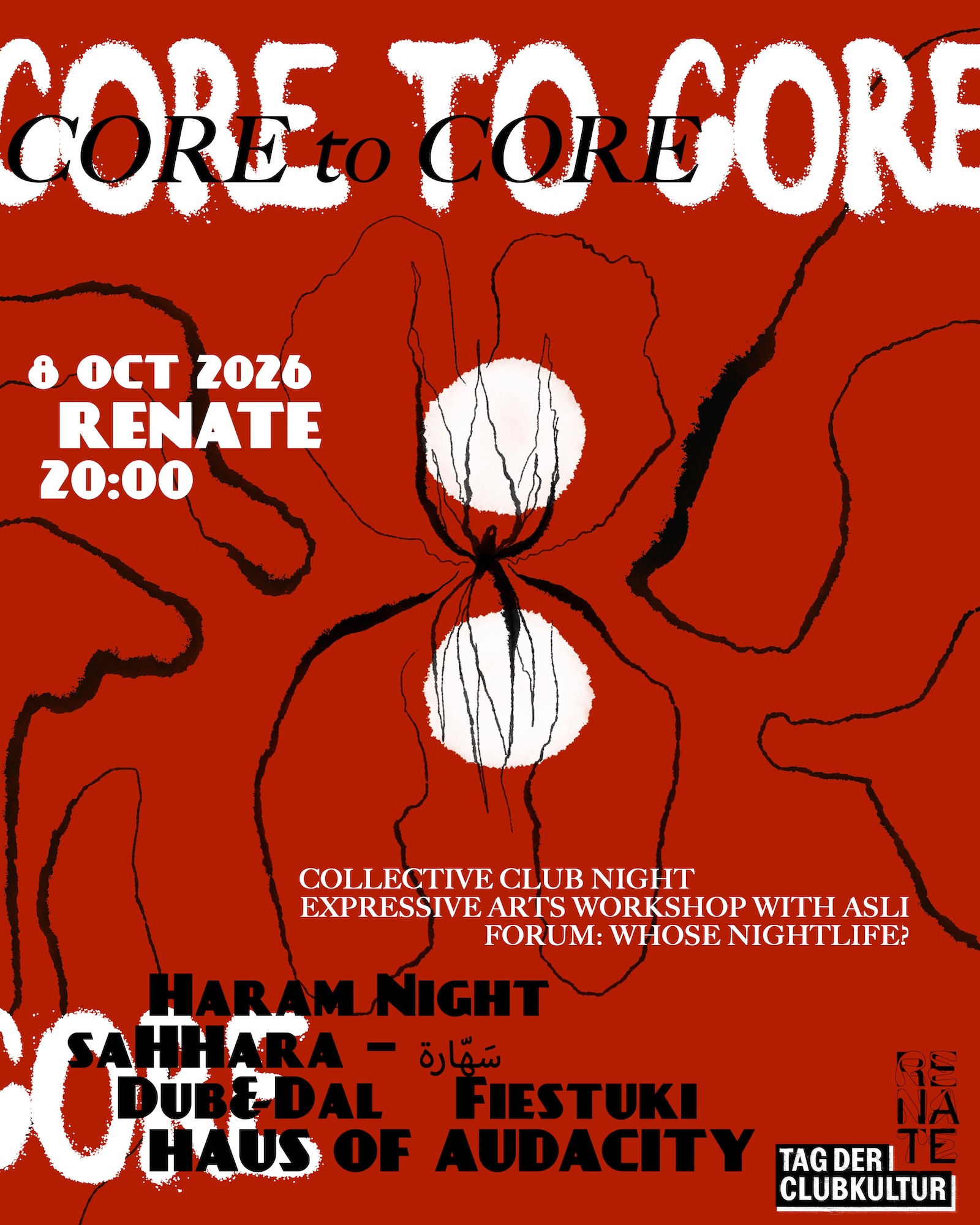 Core to Core - Haram Night, saHHara – سَهّارة, Dub&Dal, Fiestuki and Haus of Audacity