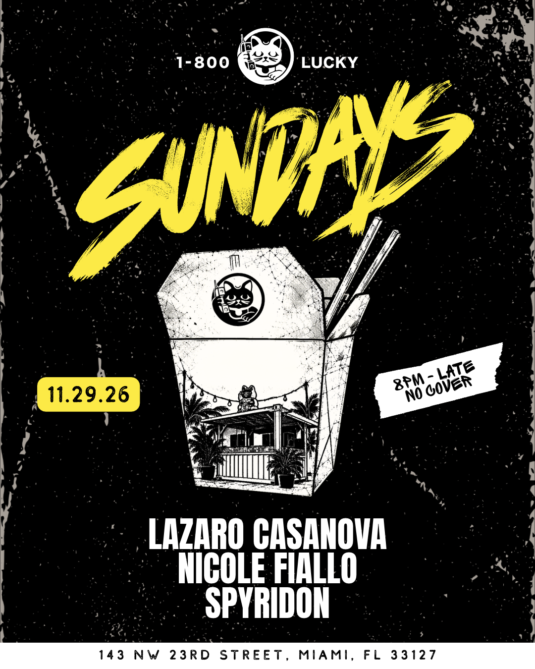 Sundays: Lazaro Casanova, Nicole Fiallo, Spyridon