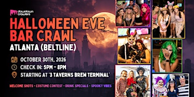 Halloween Eve Bar Crawl 10/30 - ATLANTA (Beltline)