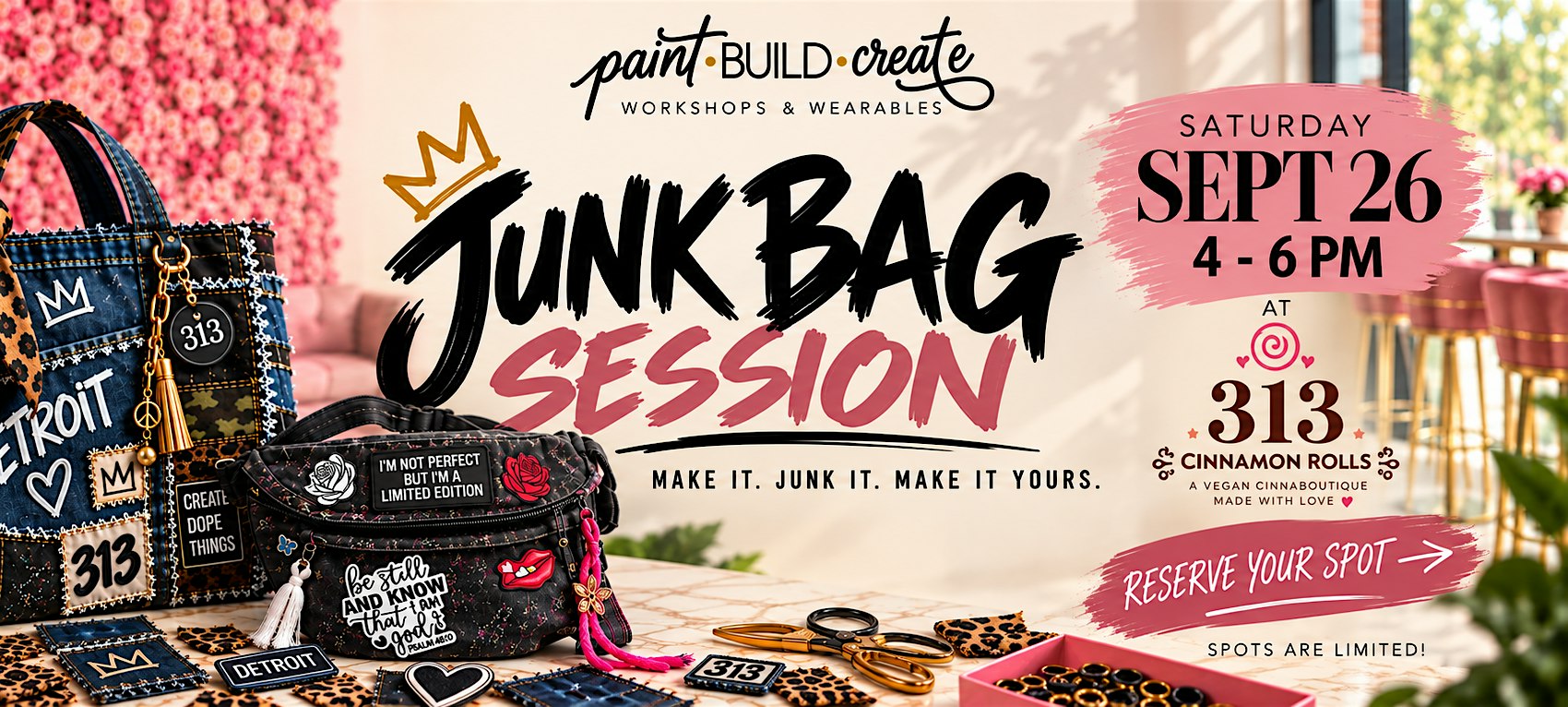 Denim Junk Bag Pop-Up