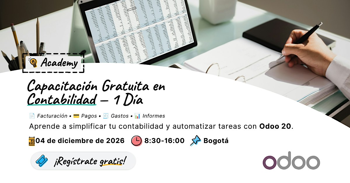 Odoo Academy: Contabilidad y Localización Colombiana - Bogotá, Colombia