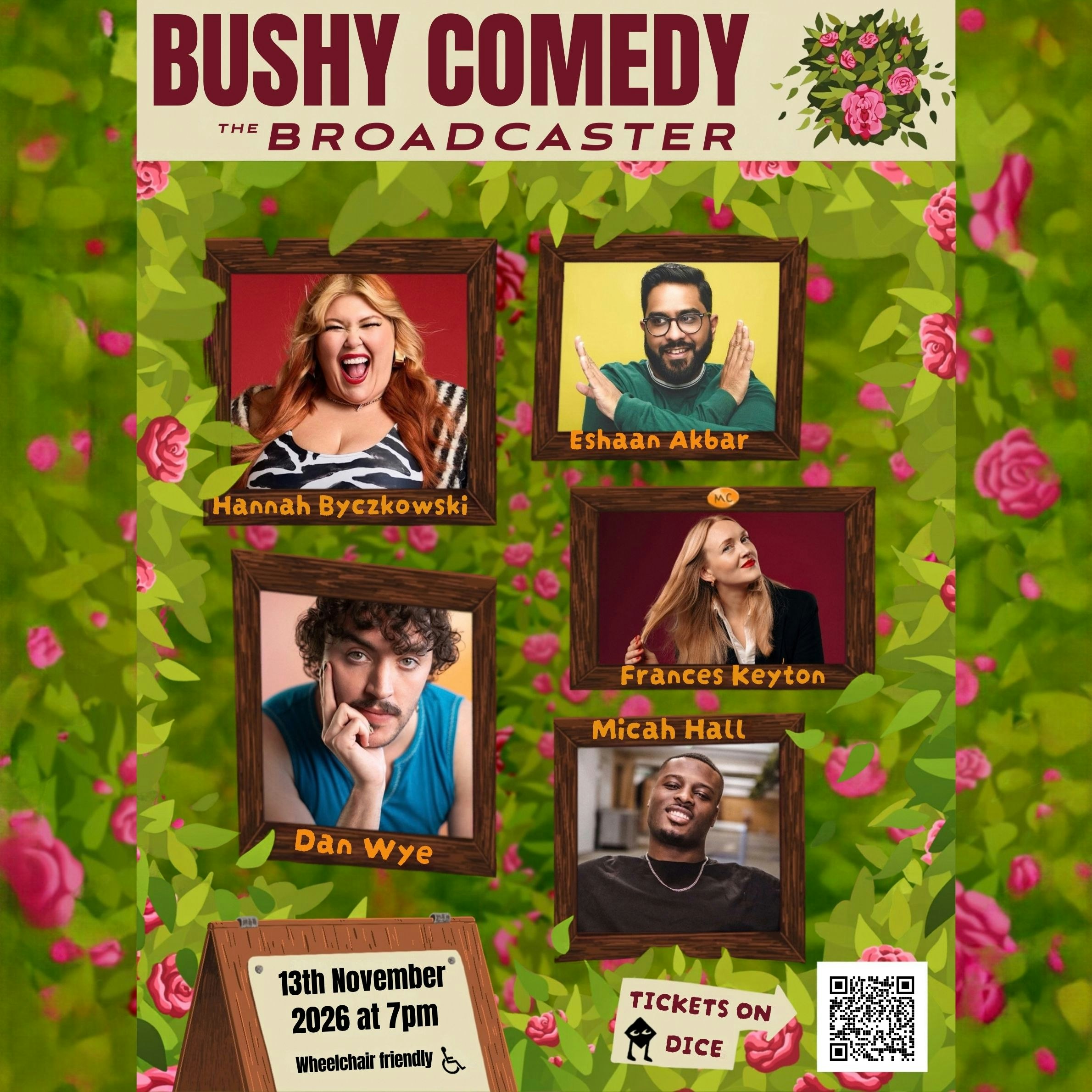 Bushy Comedy at The Broadcaster