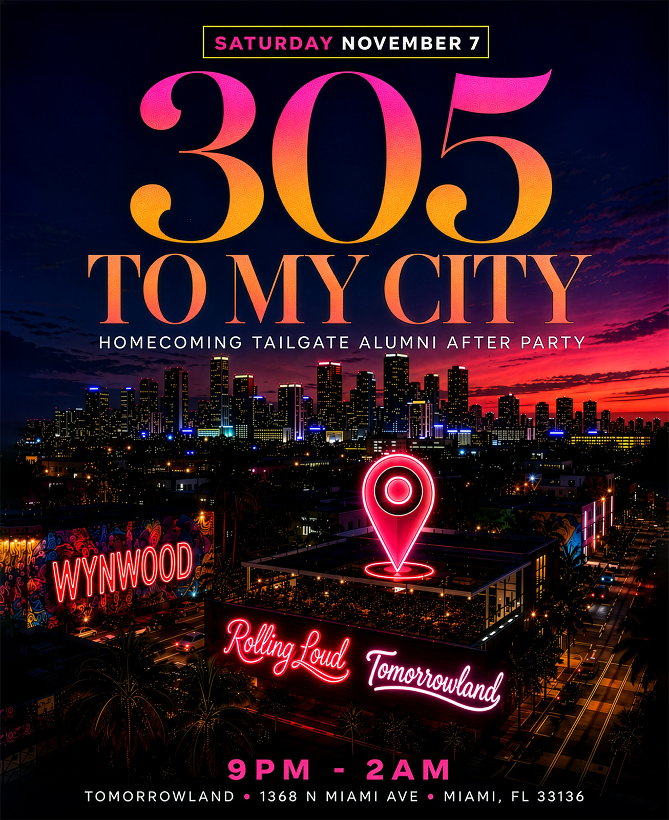 305 To My City : Official Alumni Homecoming Game Afterparty