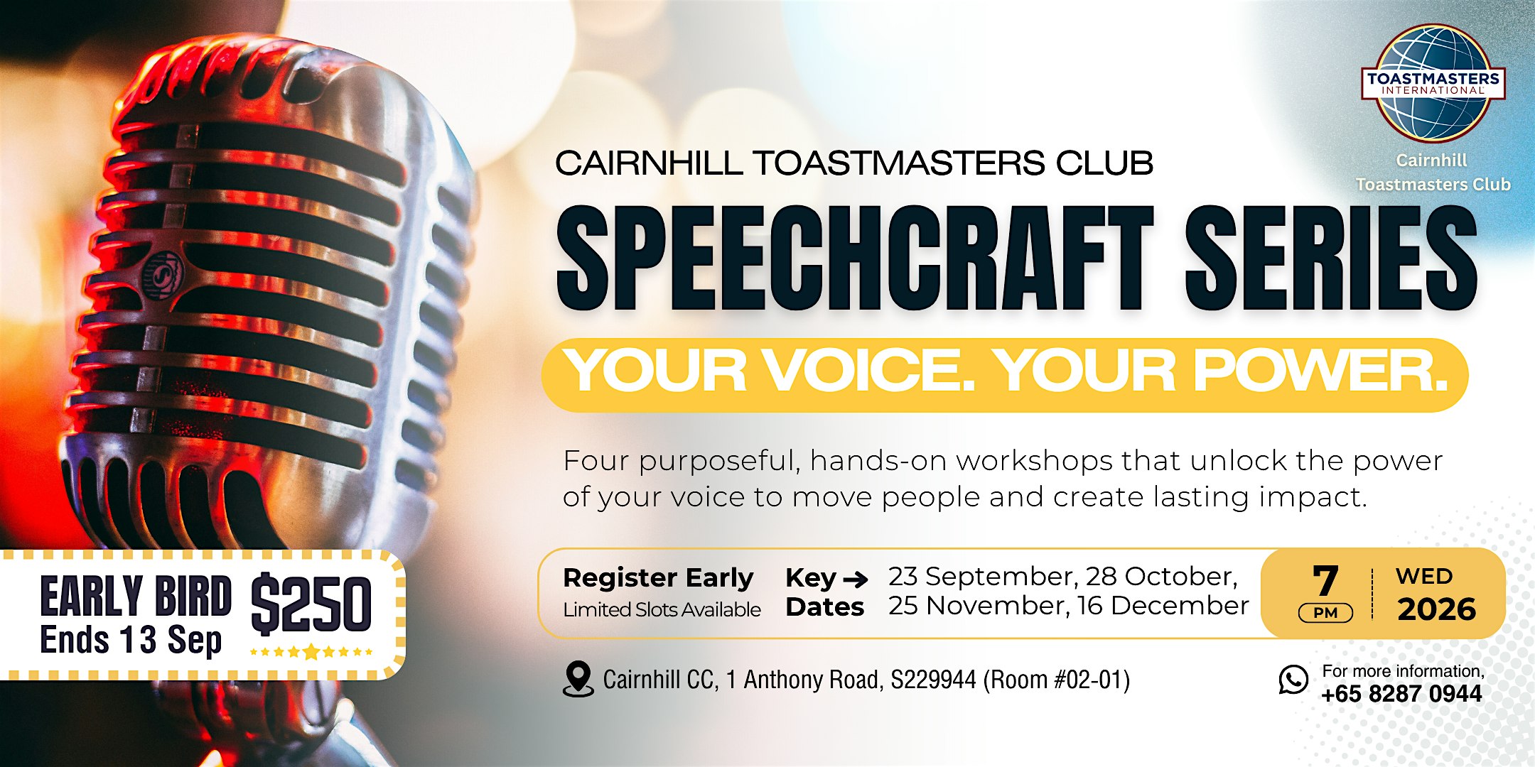 Speechcraft Series: Your Voice. Your Power.