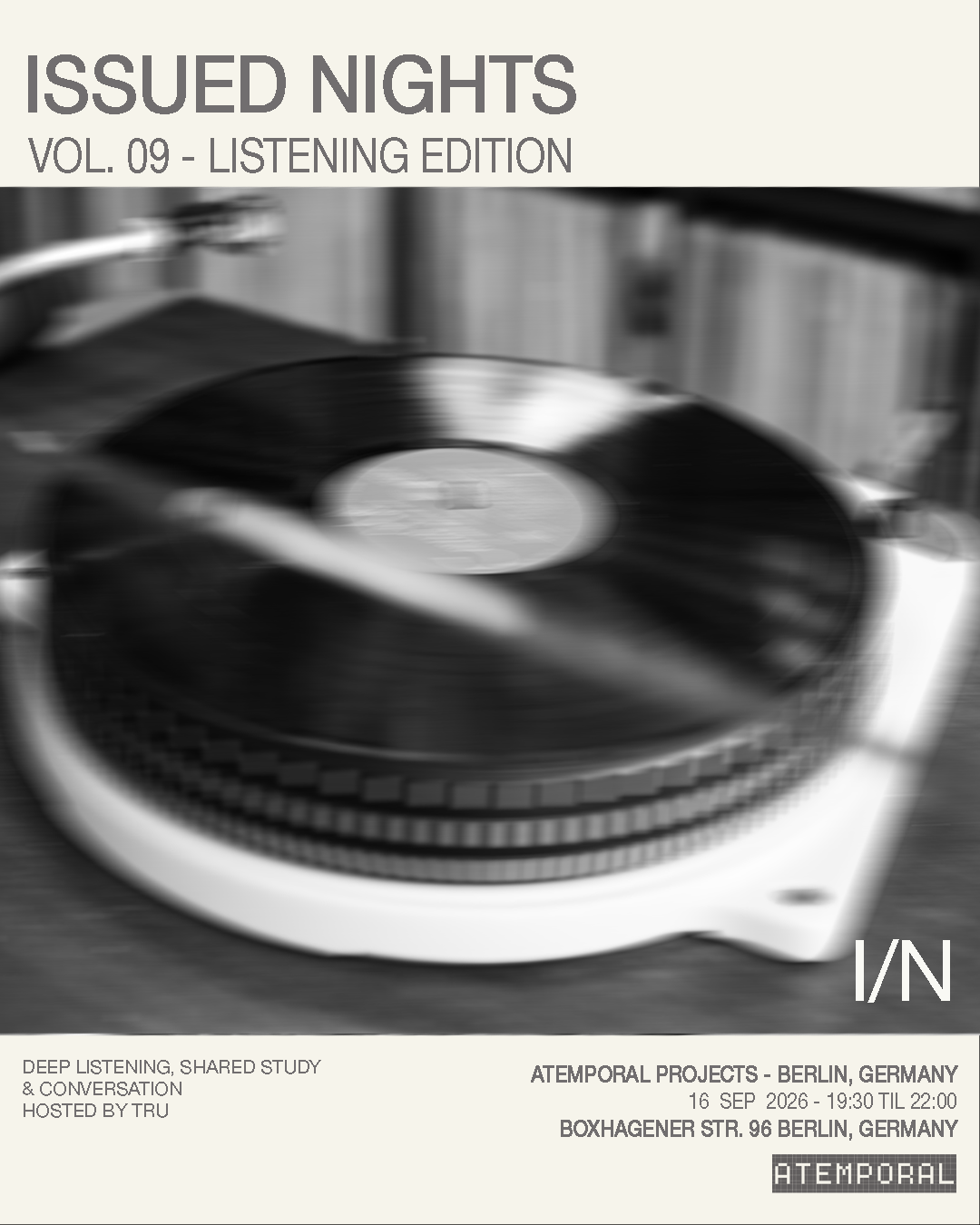 Issued Nights Vol. 9: Berlin
