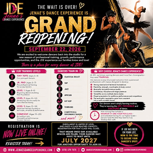 DANCE REGISTRATION
