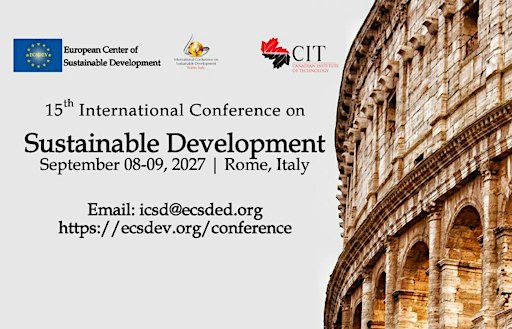 ICSD 2027:15th International Conference on Sustainable Development