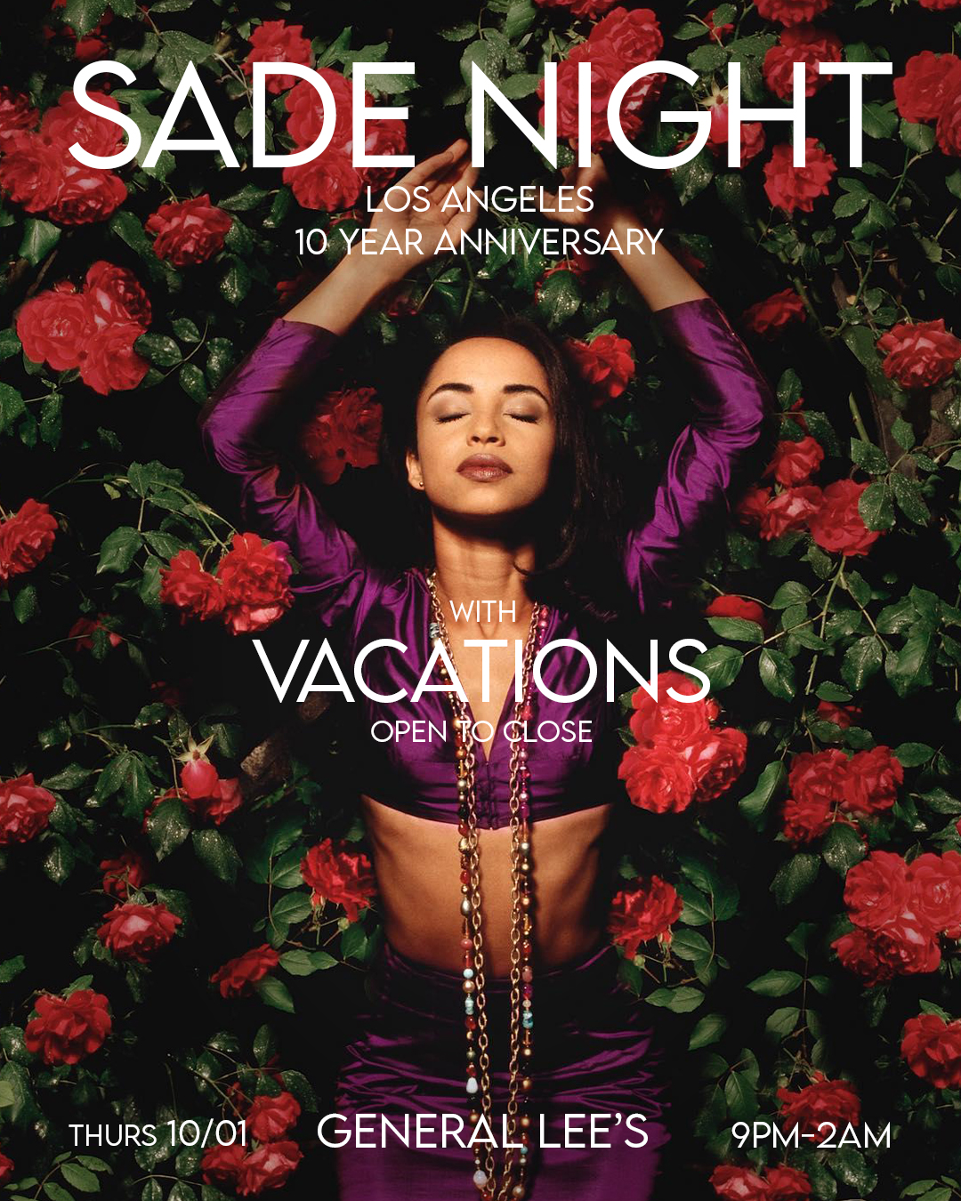 Sade Night LA 10 Year Anniversary