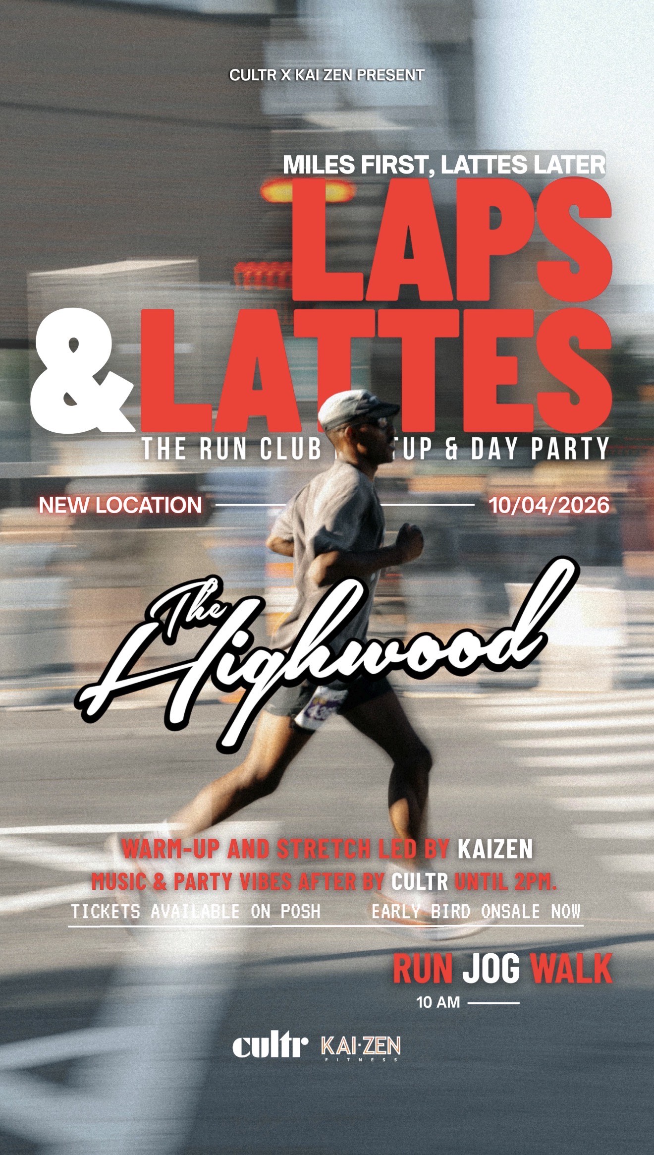LAPS & LATTES: THE RUN CLUB MEETUP & DAY PARTY