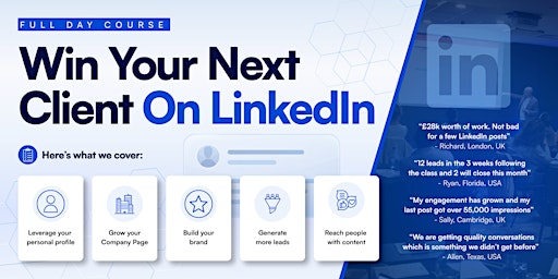 Win Clients on LinkedIn - Full Day Course - BRISTOL Social Selling Training