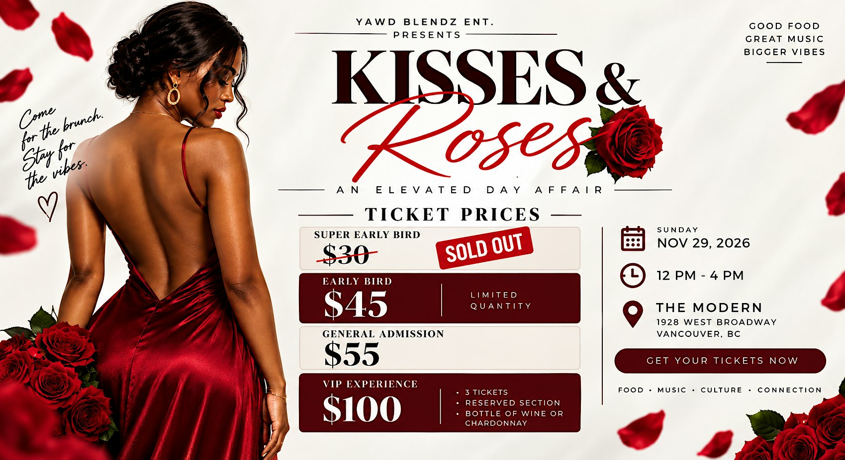 KISSES & ROSES — An Elevated Day Affair