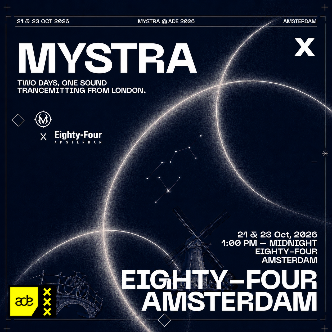 ADE x MYSTRA x EIGHTY FOUR AMSTERDAM PART 1