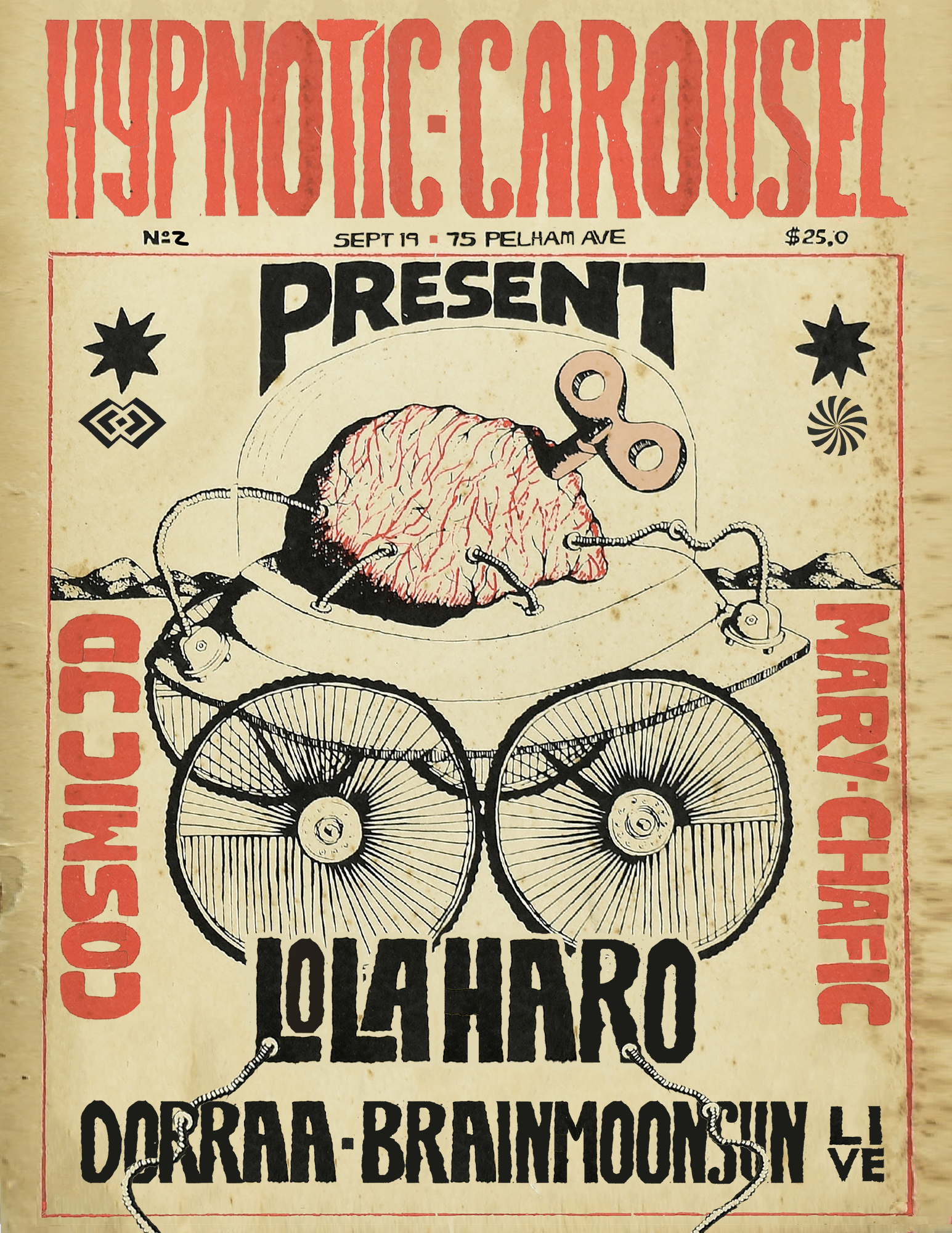Hypnotic Carousel: Lola Haro, Cosmic JD, Chafic, Mary, dorraa & brainmoonsun (live)