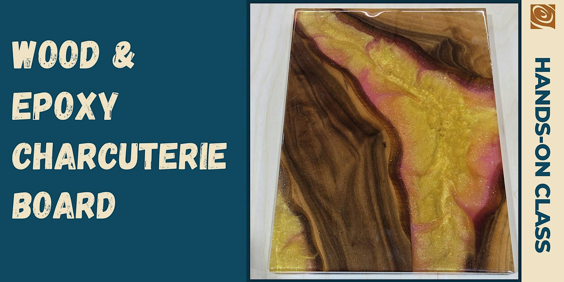 Wood & Epoxy Charcuterie Board