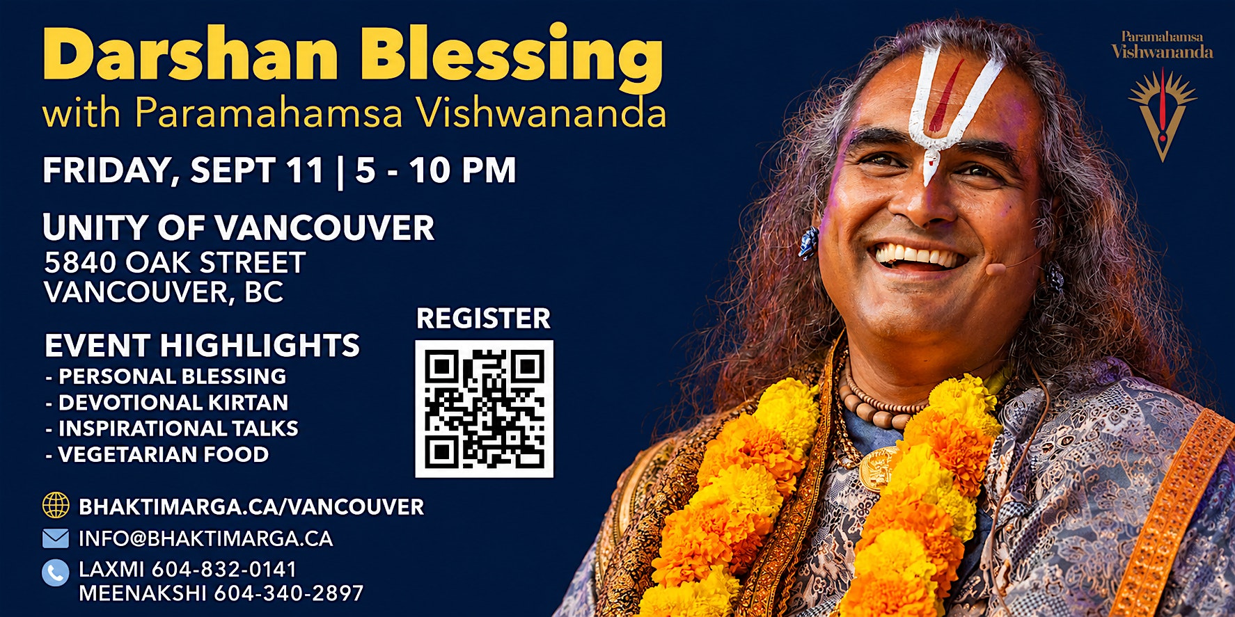 2026 Just Love Canada Tour - VANCOUVER Darshan with Paramahamsa Vishwananda