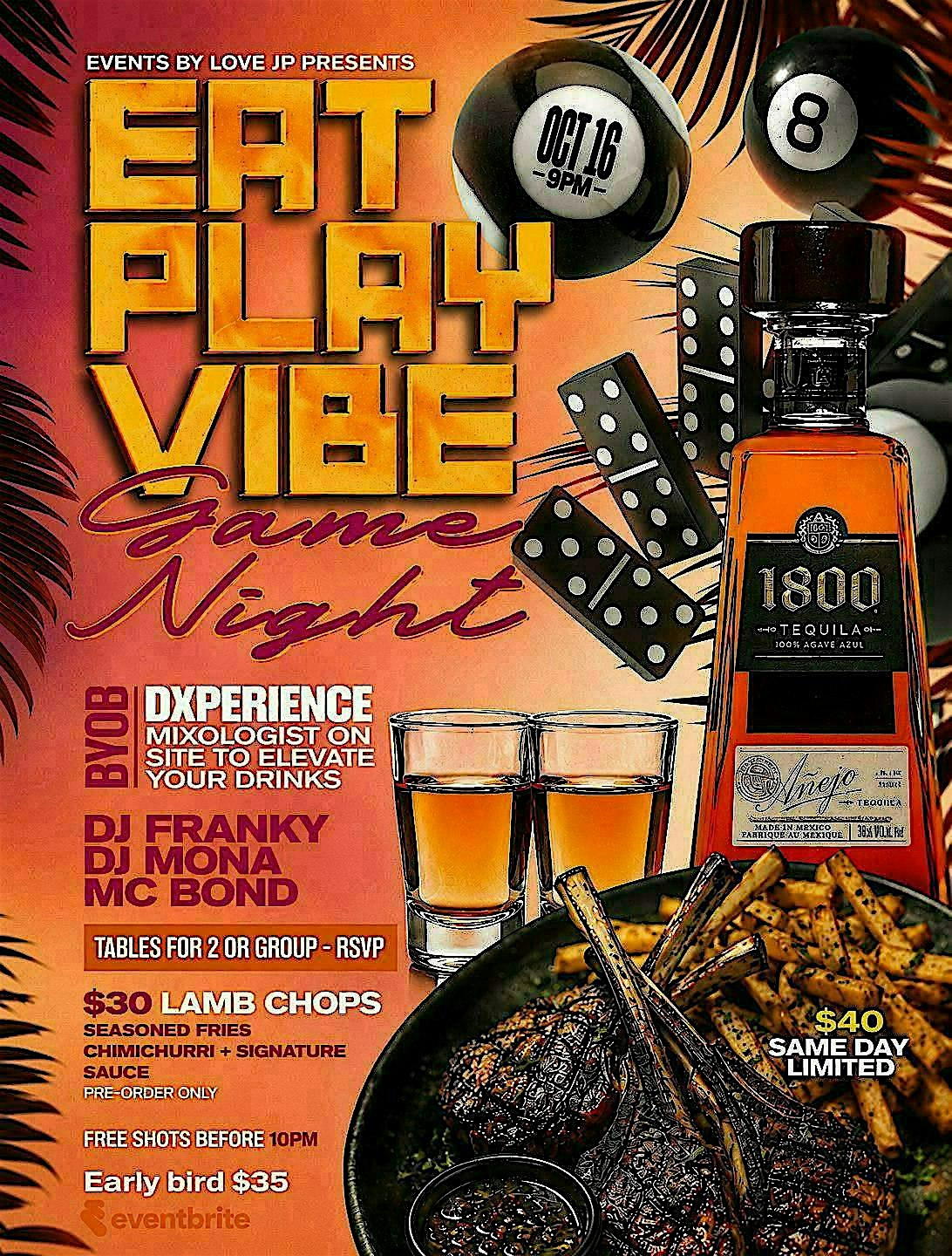 EAT, PLAY & VIBE - Game Night