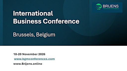 International Business Conference, Brussels Belgium